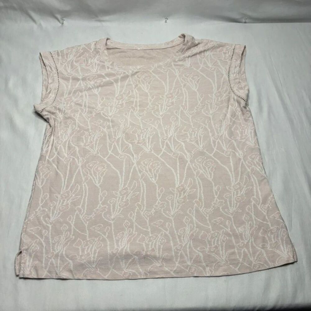 Beige Floral Print Sleeveless Top | Girls Summer Shirt